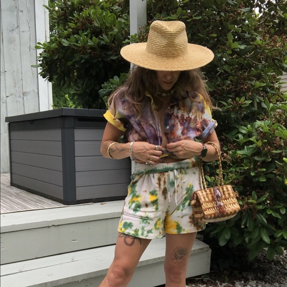 SOLD Woven Rattan Tan & Brown Mini Summer Bag - Picture 13 of 13